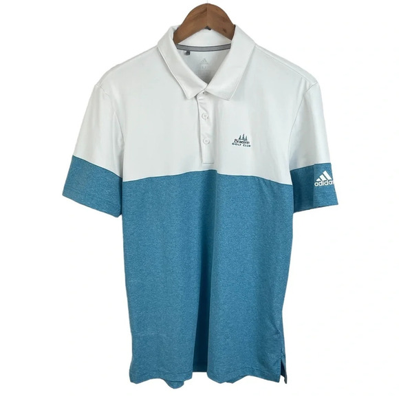 PO637 Mens Adidas Athletic Stretch Performance Golf Polo Shirt M - Picture 3 of 6